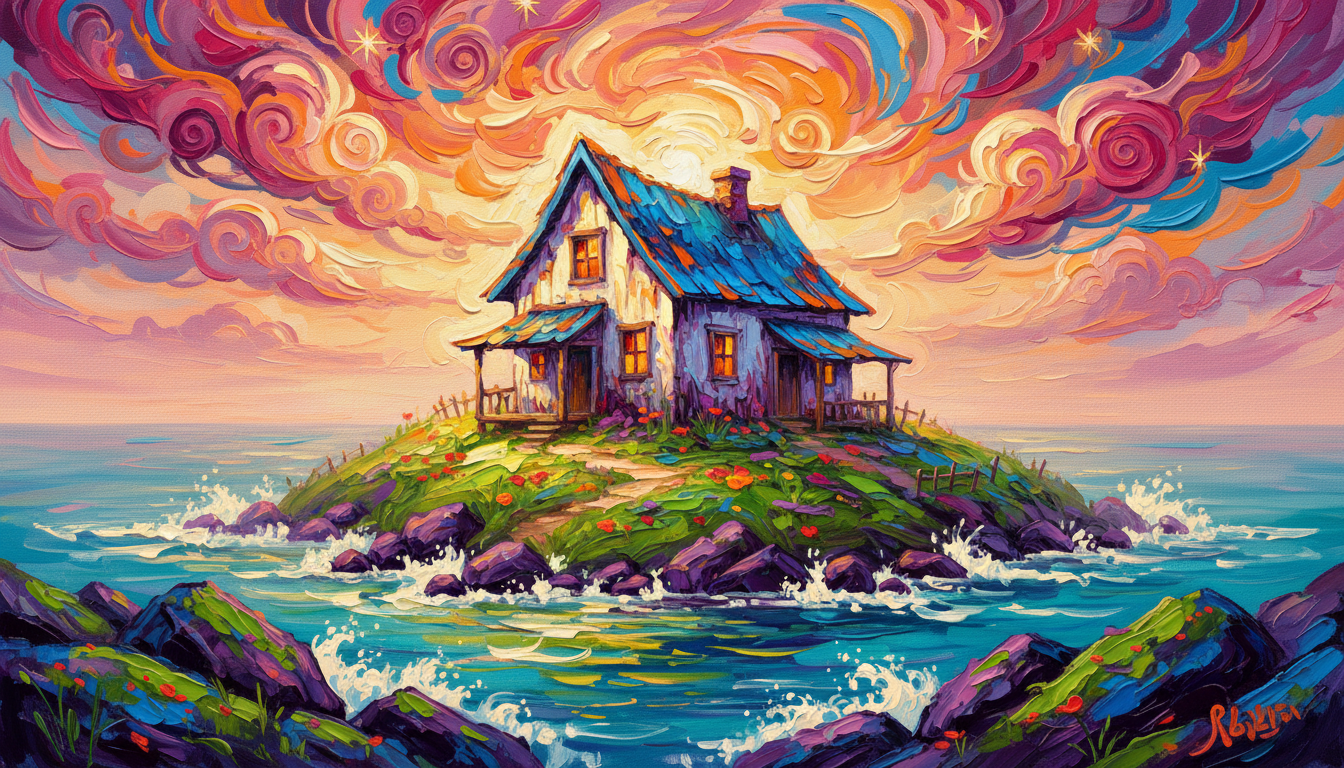 an island with exactly one house