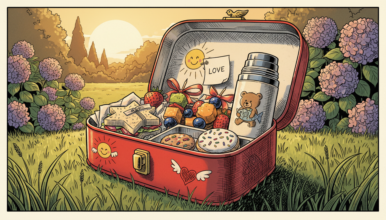 a lunchbox packed with obvious love