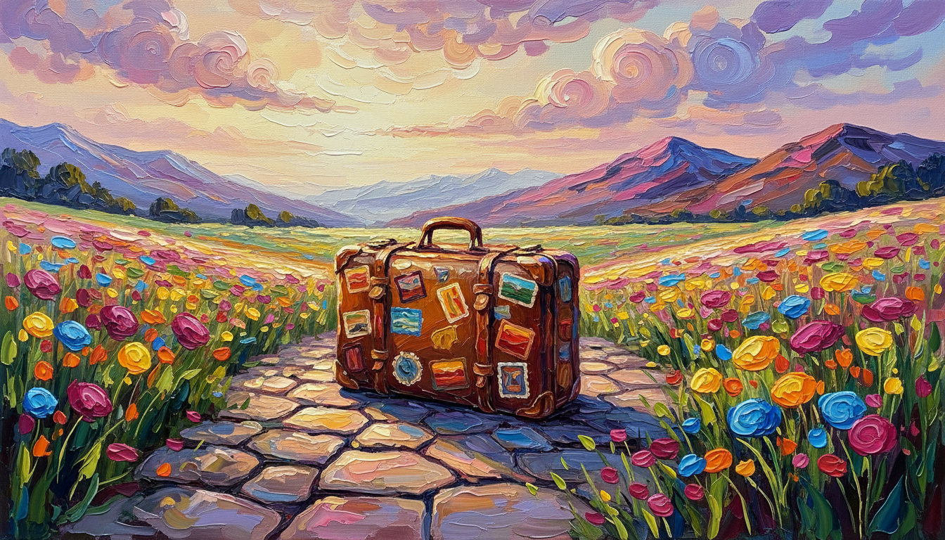a suitcase that has been everywhere